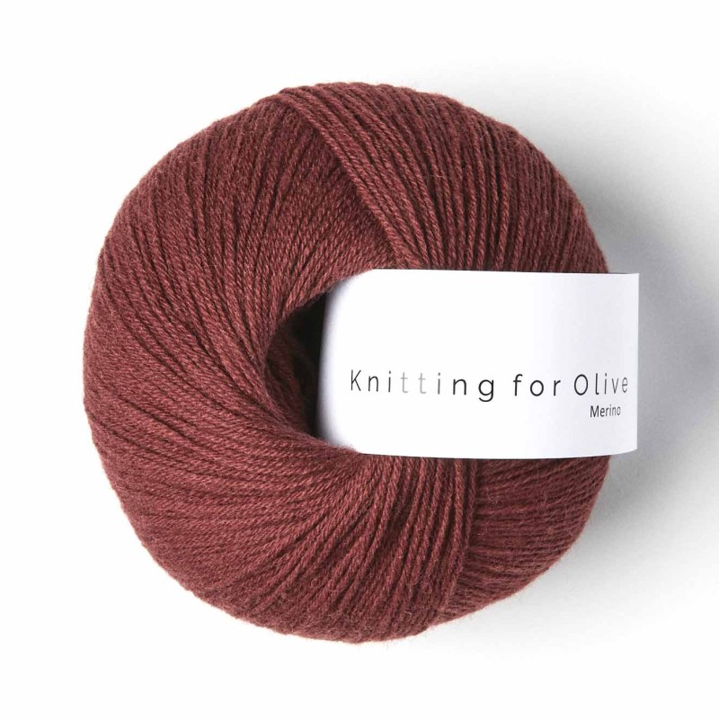 Merino Claret RMS Knitting for Olive
